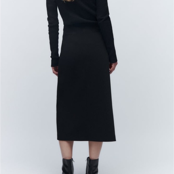 ZARA PENCIL SKIRT WITH SLIT S - Picture 2 of 4